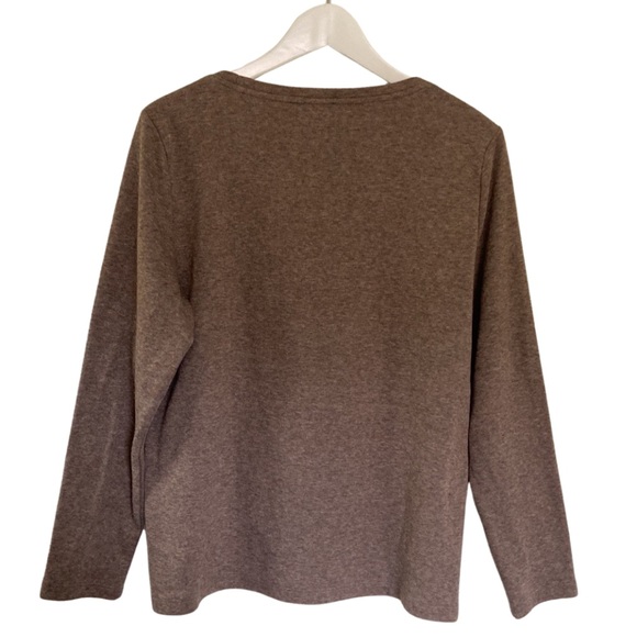 Talbots Pullover Crew Neck Sweater Geometric Patterned Size Lp - Picture 2 of 12